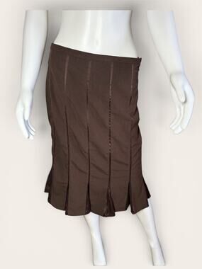 Sunny Leigh Midi Skirt Flared High Waist Classic - Sz 8